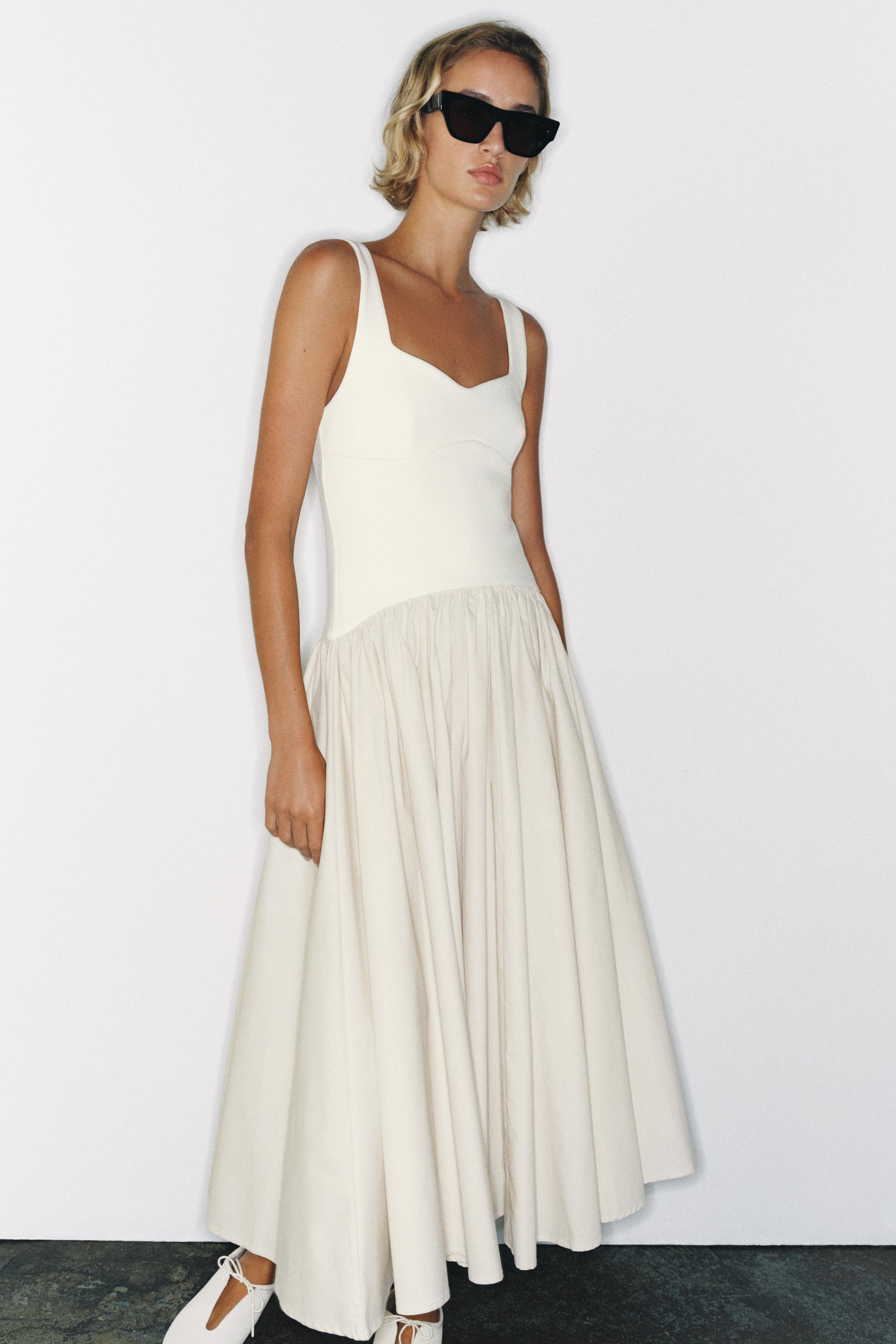 COMBINED MIDI DRESS